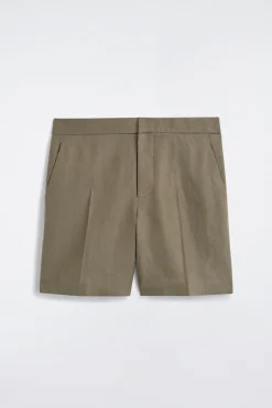 TAILORED LINEN SHORTS