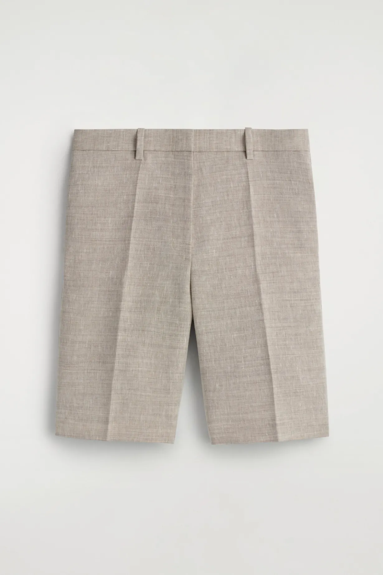 TAILORED LINEN SHORTS