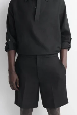 TAILORED LINEN SHORTS