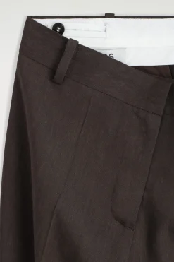 TAILORED LINEN STRAIGHT-LEG PANTS