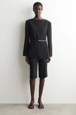 TAILORED SILK SHORTS
