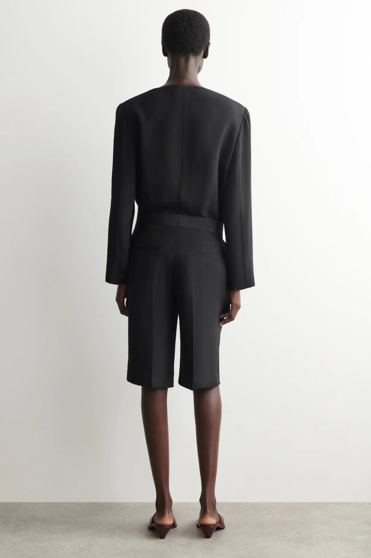 TAILORED SILK SHORTS