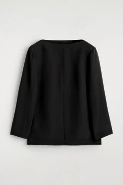 TAILORED SILK TOP