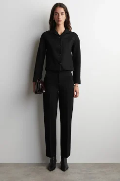 TAILORED STRAIGHT-LEG PANTS