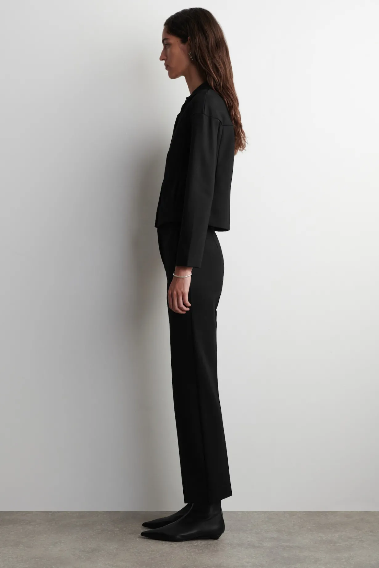 TAILORED STRAIGHT-LEG PANTS