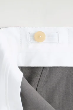 TAILORED WOOL STRAIGHT-LEG PANTS