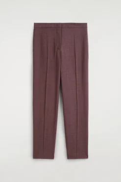 TAILORED WOOL STRAIGHT-LEG PANTS