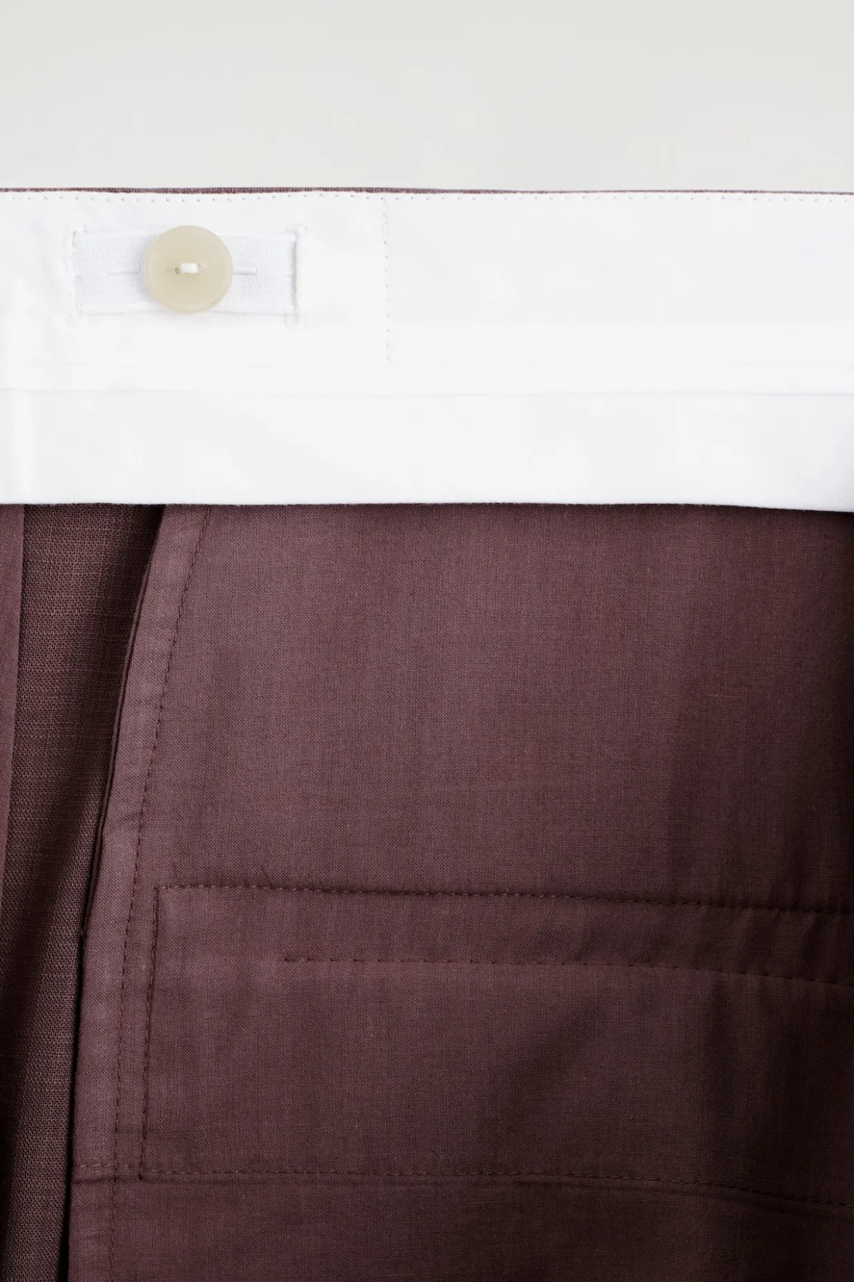 TAILORED WOOL STRAIGHT-LEG PANTS