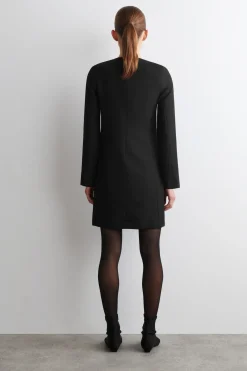 TAILORED WOOL-BLEND MINI DRESS