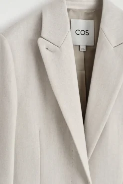 TAILORED WOOL-TWILL LONG COAT