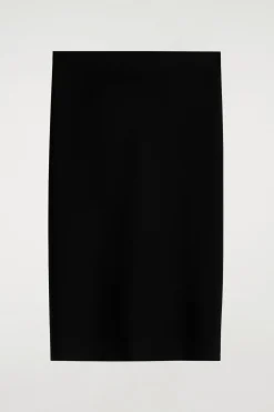 TECHNICAL JERSEY MIDI SKIRT