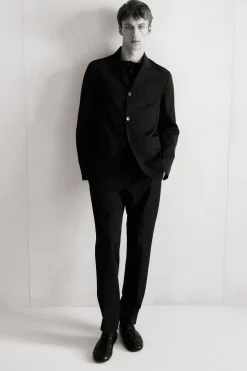 TECH-TWILL SLIM-FIT STRAIGHT-LEG PANTS