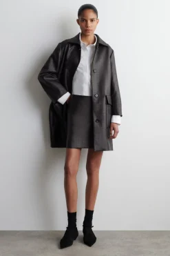 TEXTURED MINI SKIRT