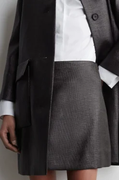TEXTURED MINI SKIRT