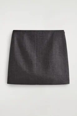 TEXTURED MINI SKIRT