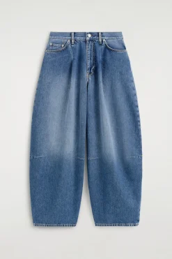 TWINE BARREL-LEG JEANS