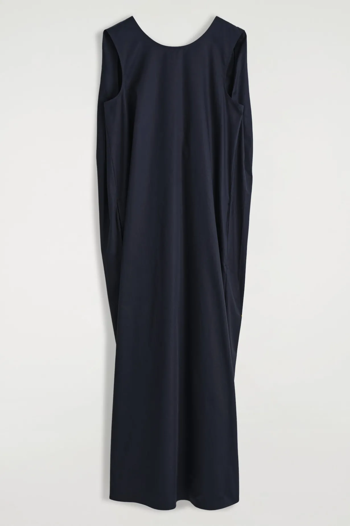 TWIST-BACK COTTON MIDI DRESS