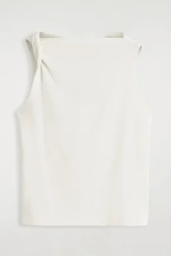 TWIST-DETAIL COTTON TOP