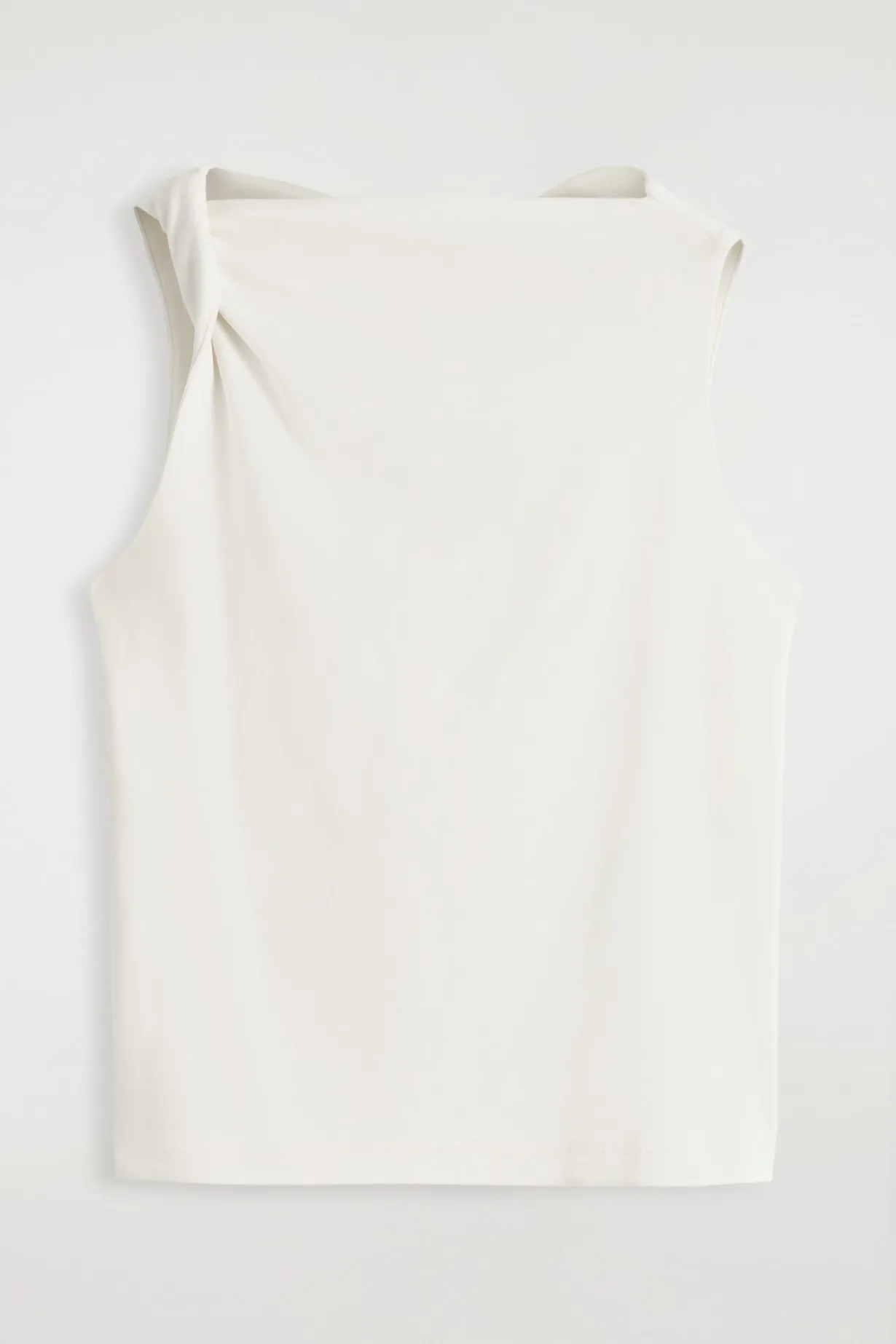 TWIST-DETAIL COTTON TOP