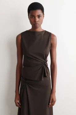 TWIST-DETAIL JERSEY TOP