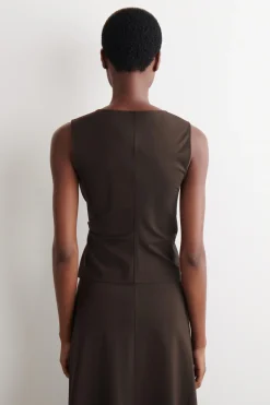 TWIST-DETAIL JERSEY TOP