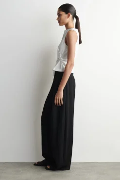 TWIST-DETAIL JERSEY TOP