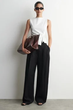 TWIST-DETAIL JERSEY TOP