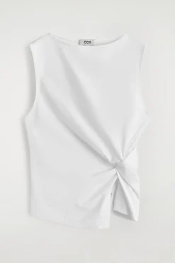 TWIST-DETAIL JERSEY TOP