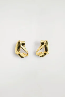 TWISTED RIBBON STUD EARRINGS