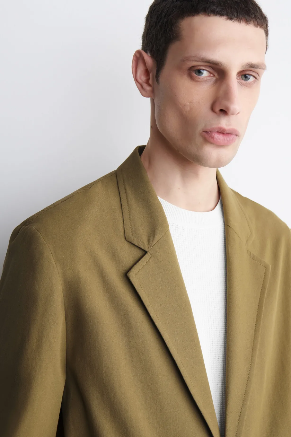UNSTRUCTURED COTTON BLAZER