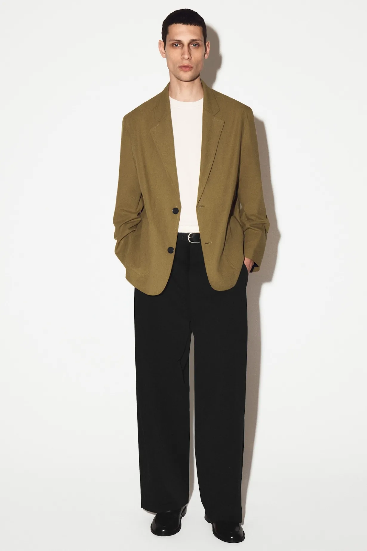 UNSTRUCTURED COTTON BLAZER