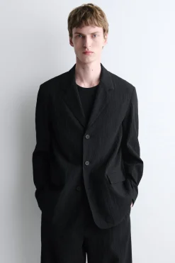 UNSTRUCTURED SEERSUCKER BLAZER