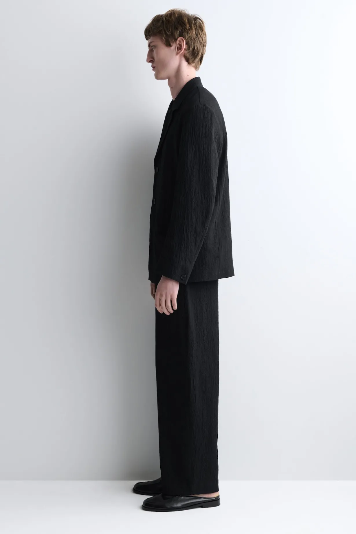 UNSTRUCTURED SEERSUCKER BLAZER