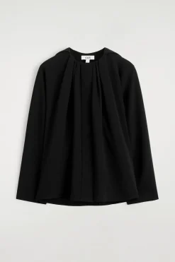 VOLUMINOUS PLEATED BLOUSE