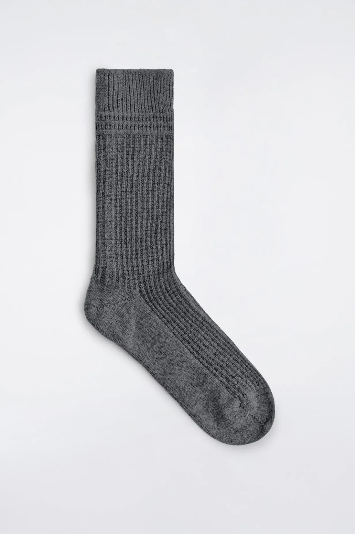 WAFFLE-KNIT SOCKS