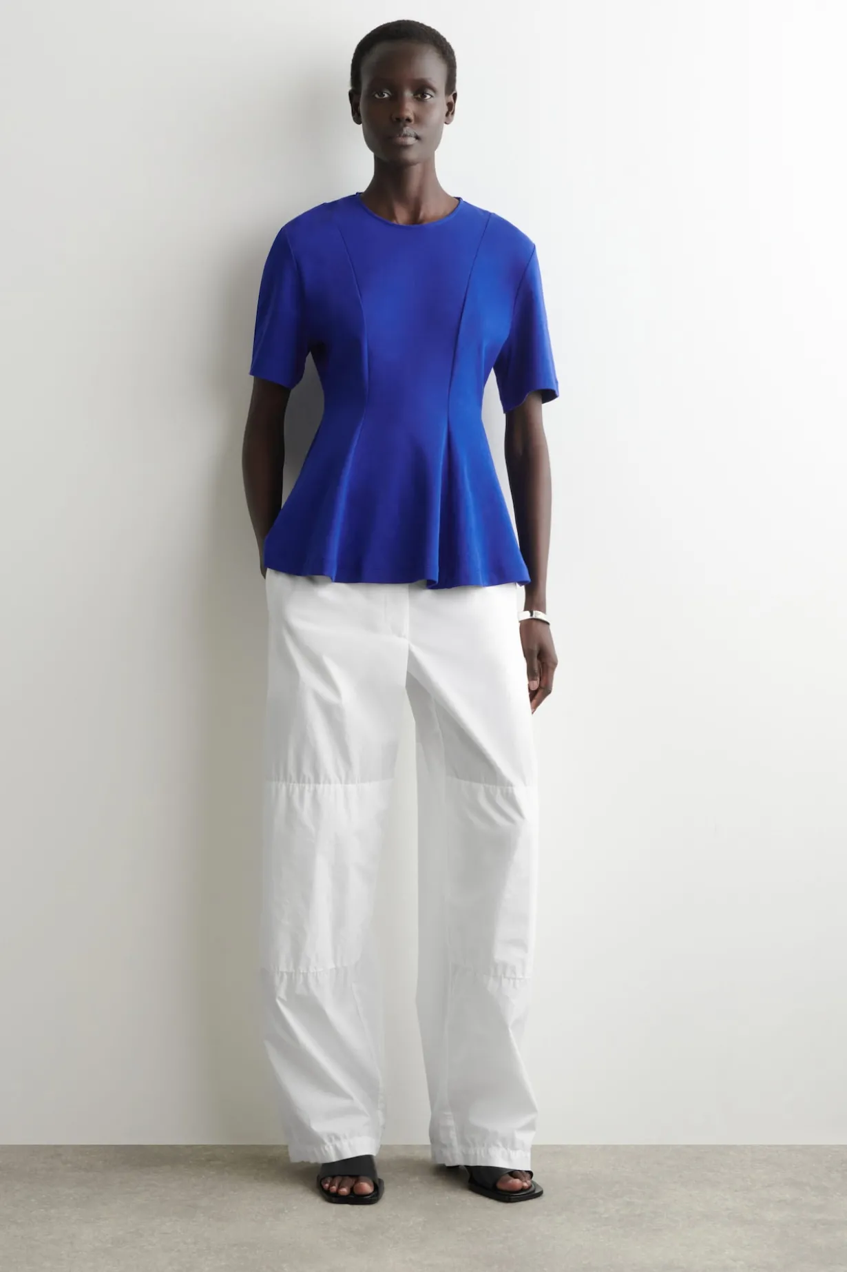 WAISTED COTTON T-SHIRT