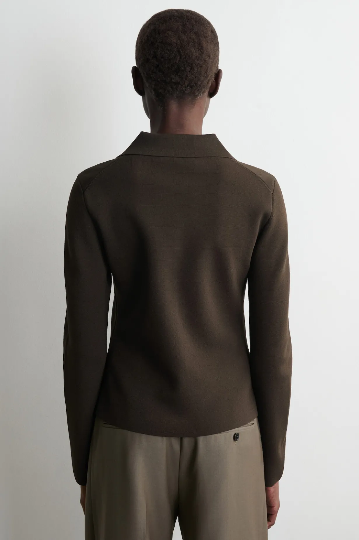 WAISTED MILANO-KNIT CARDIGAN