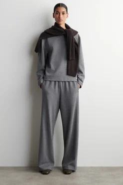 WIDE-LEG COTTON JOGGERS