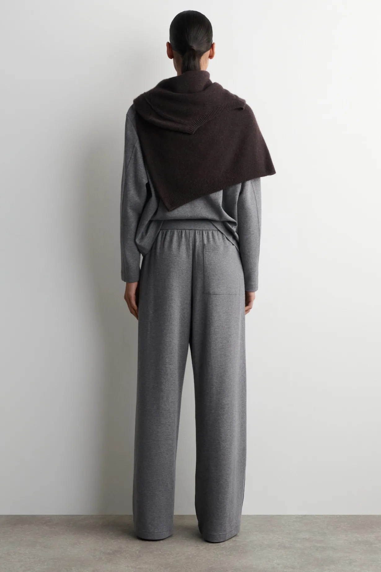 WIDE-LEG COTTON JOGGERS