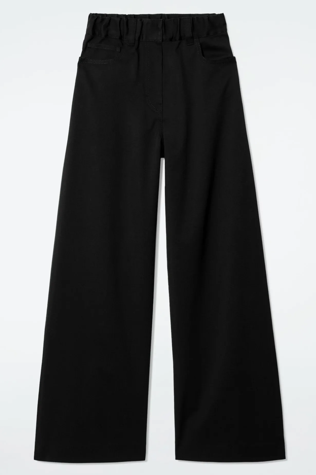 WIDE-LEG COTTON PANTS