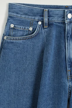 WIDE-LEG DENIM SHORTS