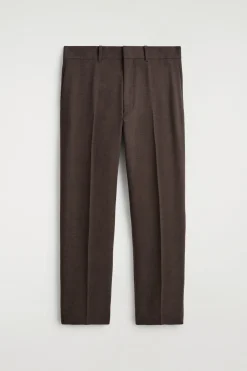 WOOL TAPERED PANTS