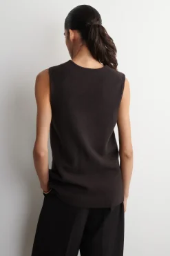 WOOL V-NECK TUNIC VEST