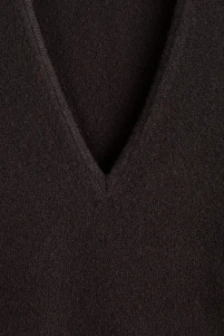 WOOL V-NECK TUNIC VEST