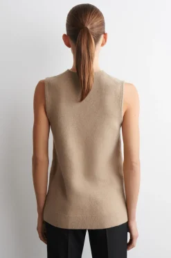 WOOL V-NECK TUNIC VEST