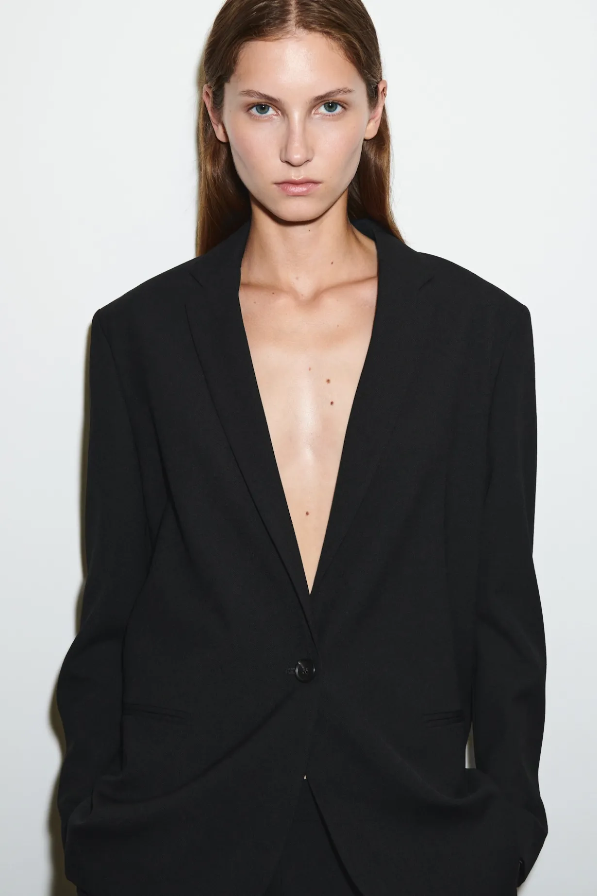 WOOL-BLEND BLAZER