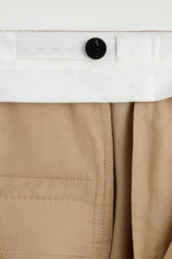 WOOL-TWILL STRAIGHT-LEG PANTS