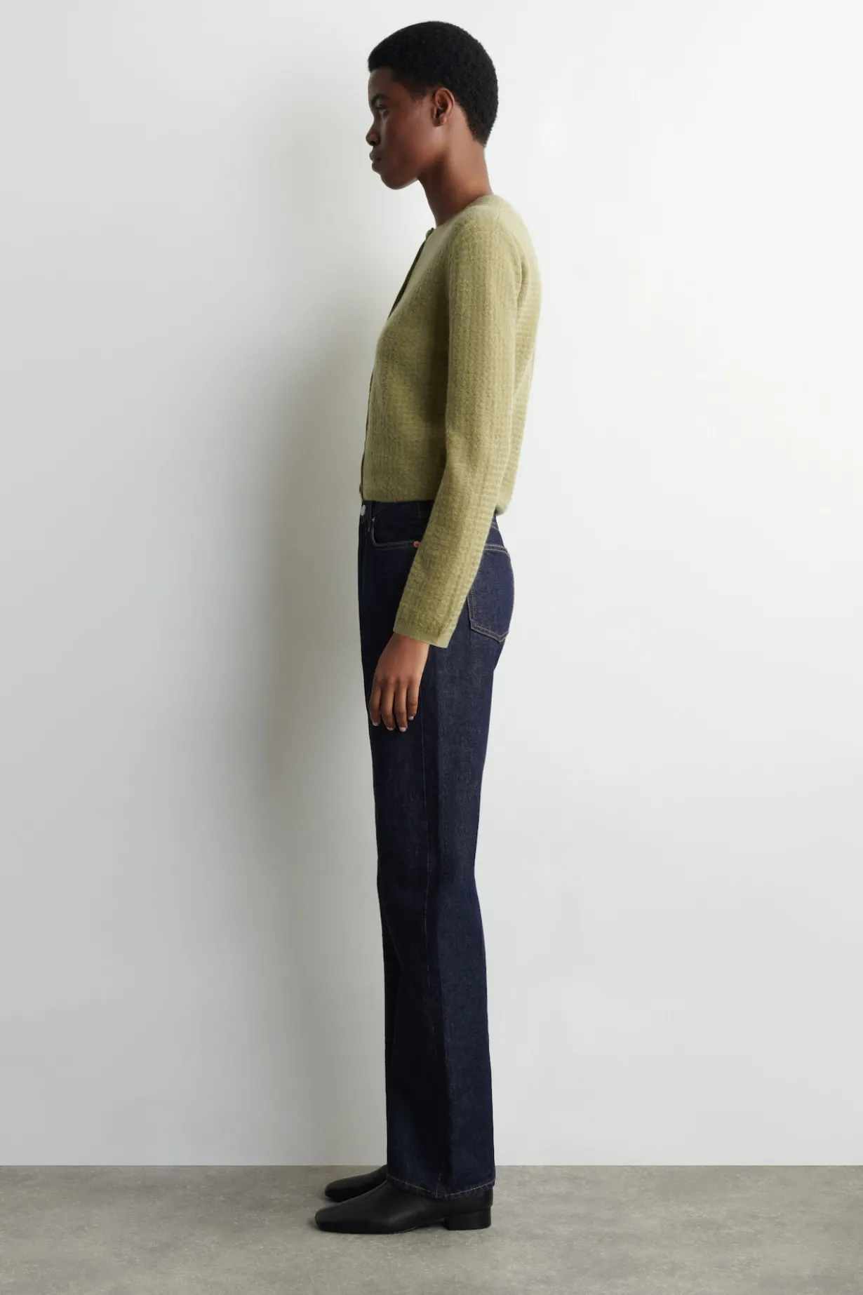 ZIGZAG-KNIT MOHAIR-BLEND CARDIGAN
