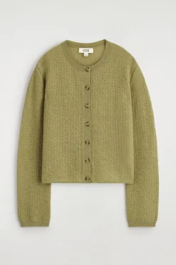 ZIGZAG-KNIT MOHAIR-BLEND CARDIGAN