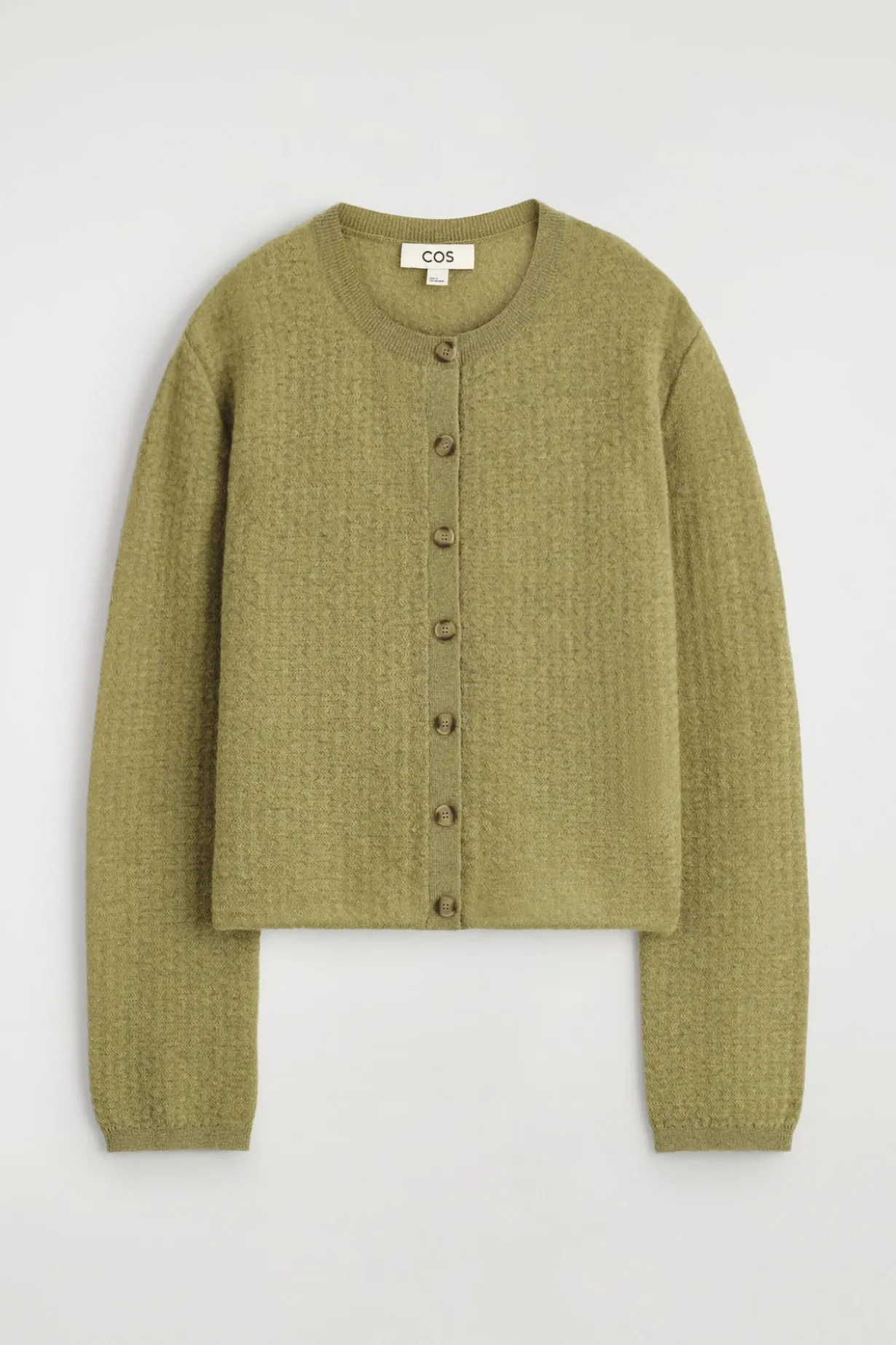 ZIGZAG-KNIT MOHAIR-BLEND CARDIGAN